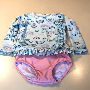 Kids Swim Set with Rainbow Design